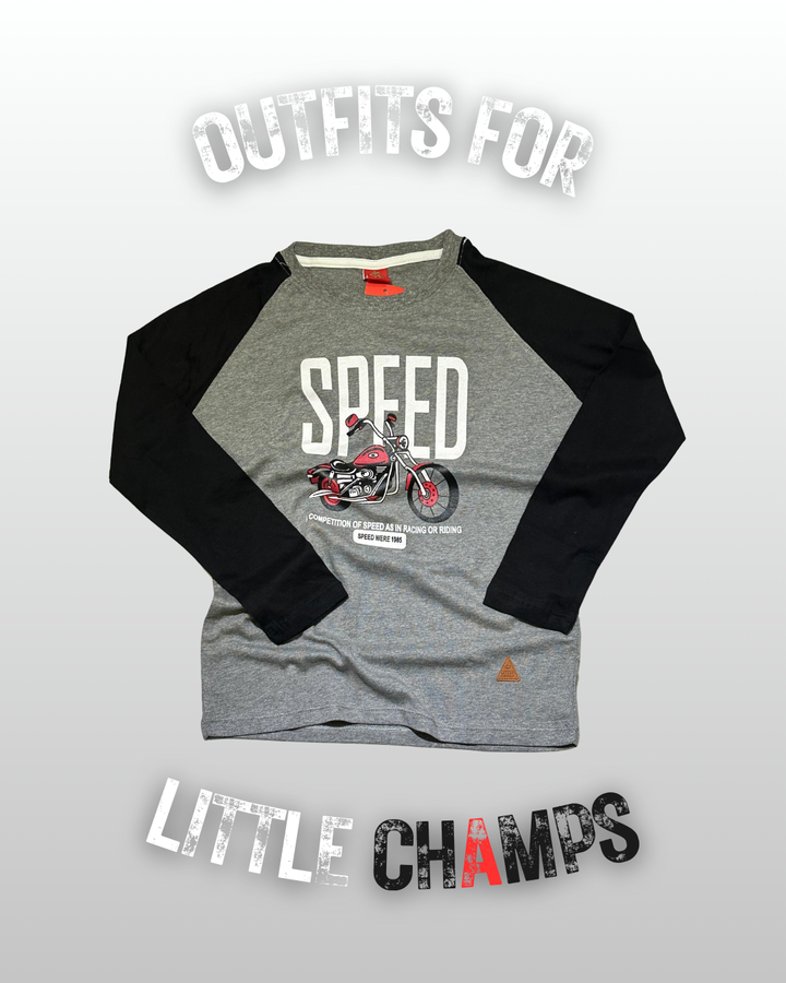 Speed Style - Long Sleeve Tees for Little Champs
