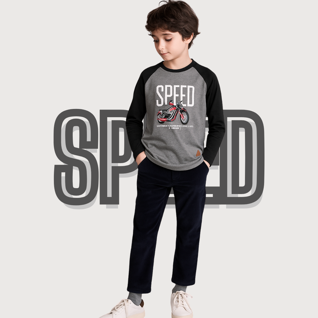 Speed Style - Long Sleeve Tees for Little Champs