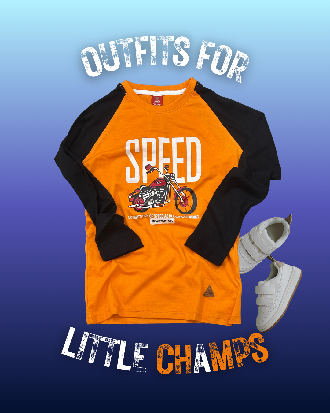 Speed Long Sleeve Tee for Little Champs