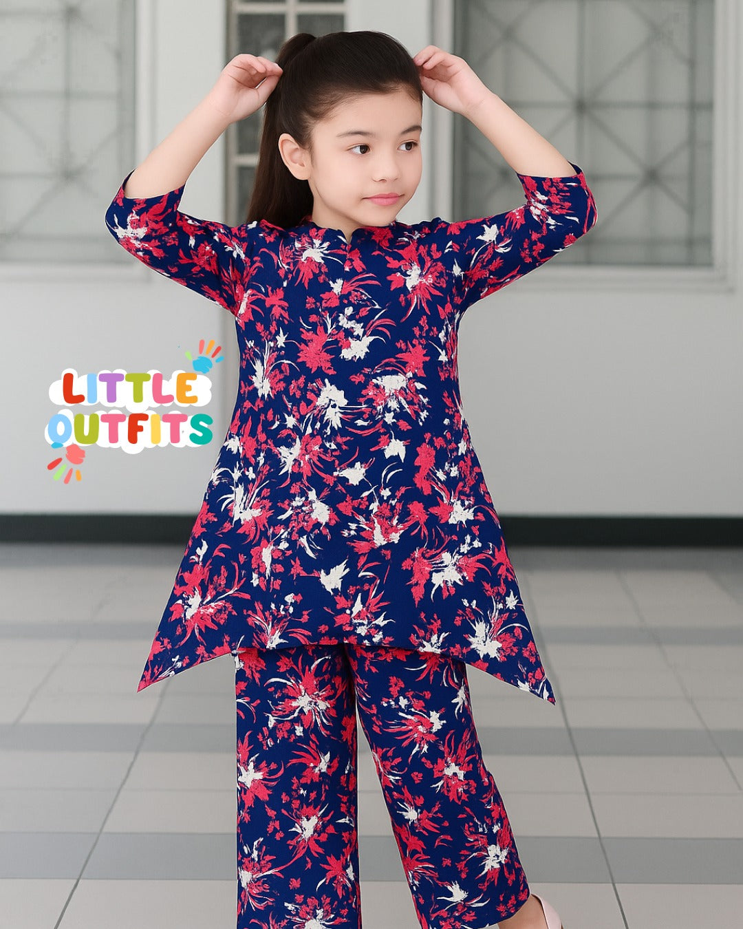 Imported Cotton 2PC Unstitched for Girls