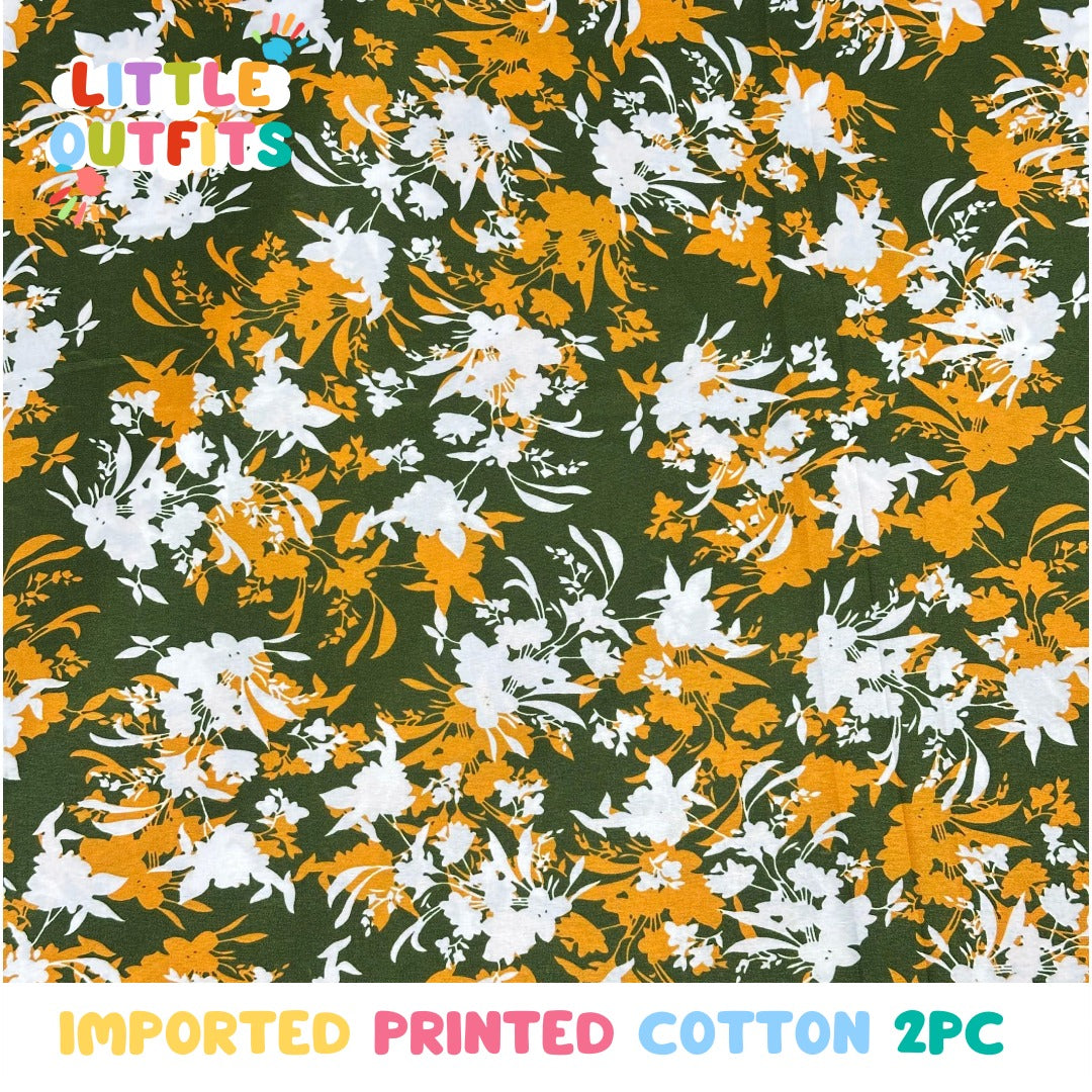 Imported Cotton 2PC Unstitched for Girls