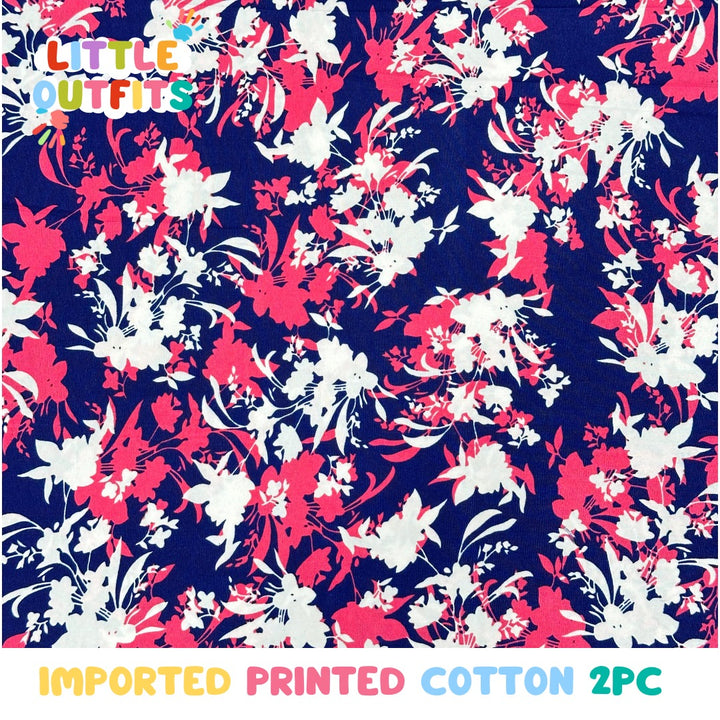 Imported Cotton 2PC Unstitched for Girls