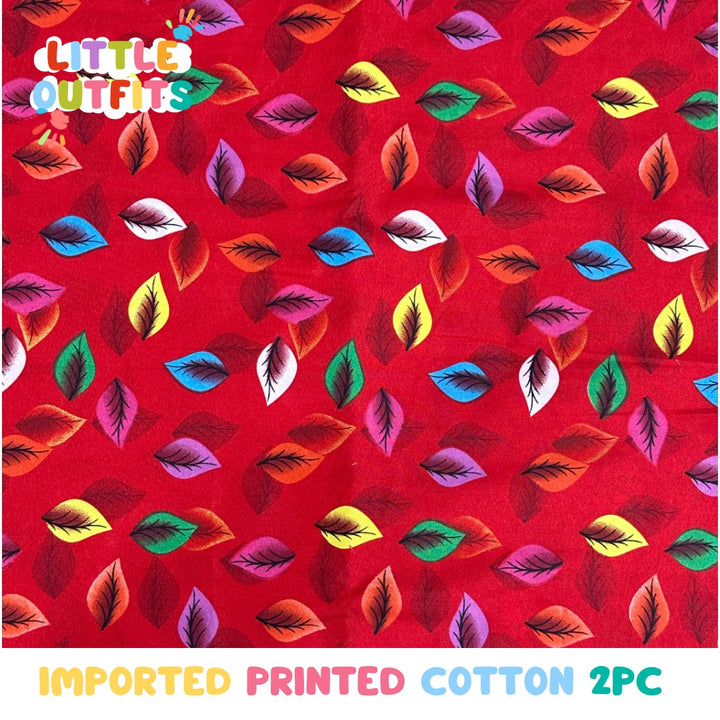 Imported Cotton 2PC Unstitched for Girls