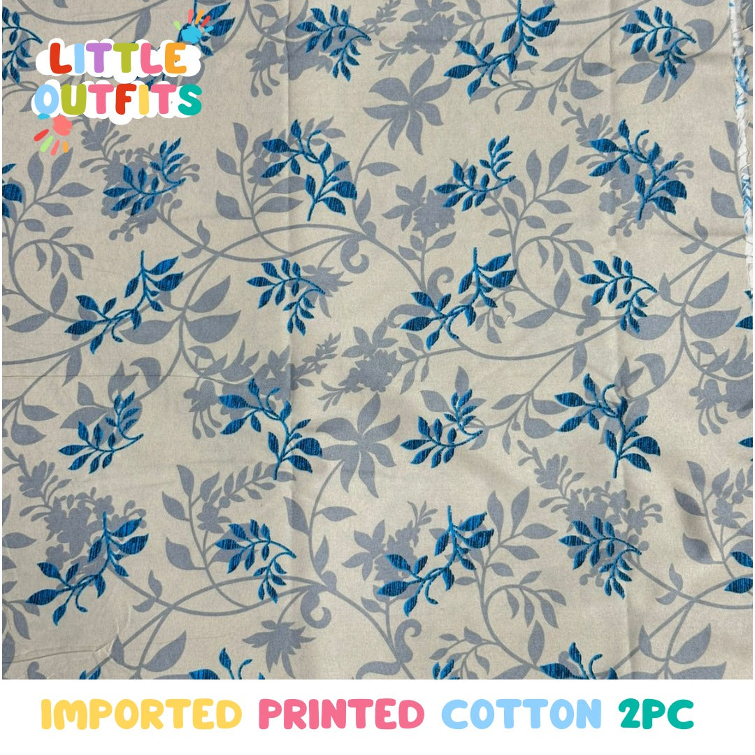 Imported Cotton 2PC Unstitched for Girls