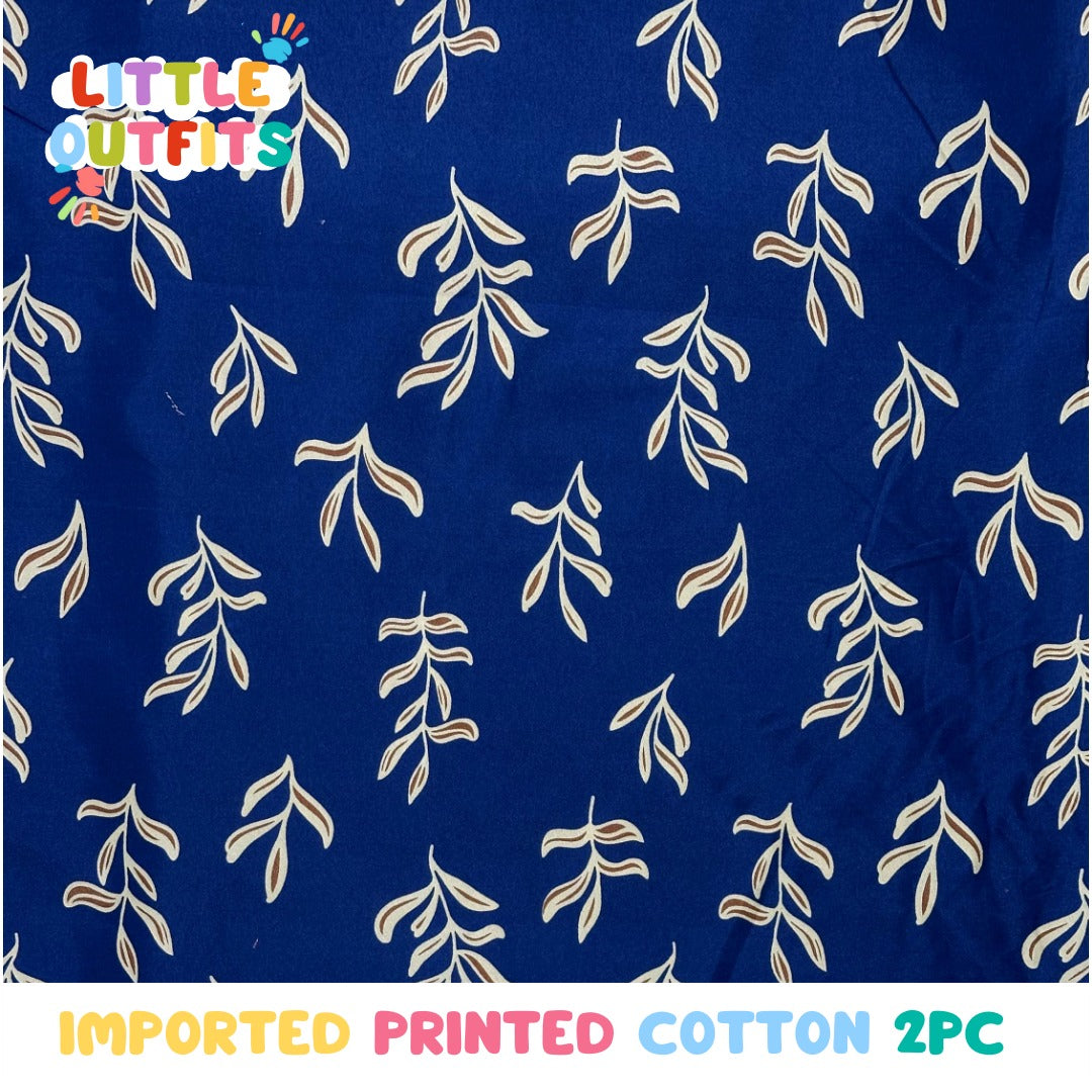 Imported Cotton 2PC Unstitched for Girls