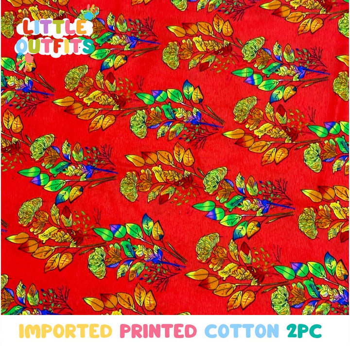Imported Cotton 2PC Unstitched for Girls