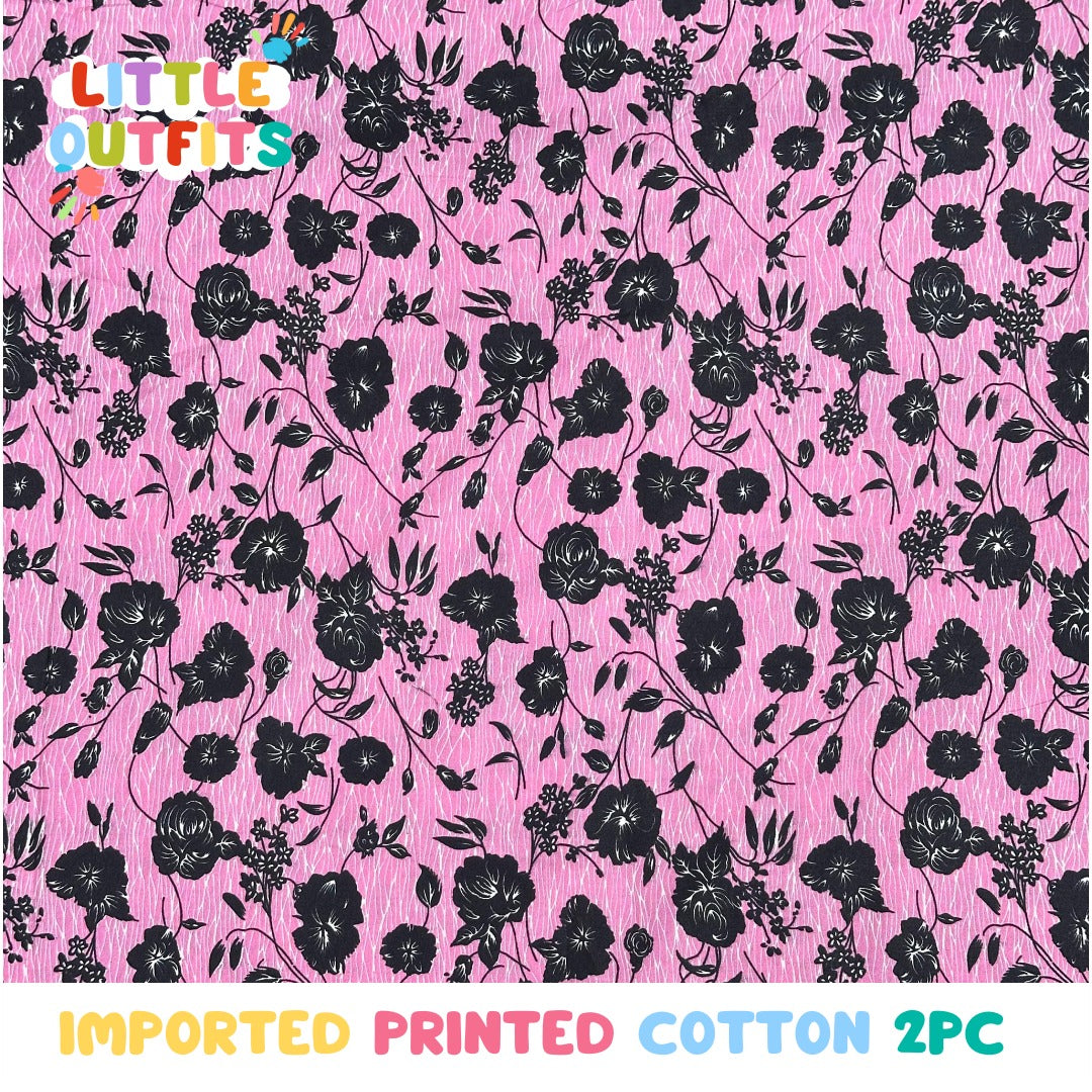 Imported Cotton 2PC Unstitched for Girls