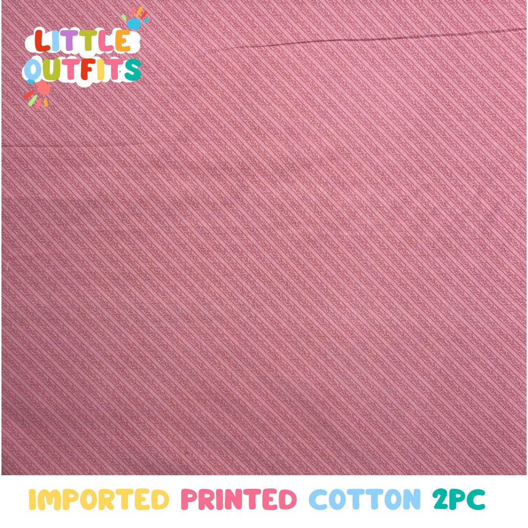 Imported Cotton 2PC Unstitched for Girls