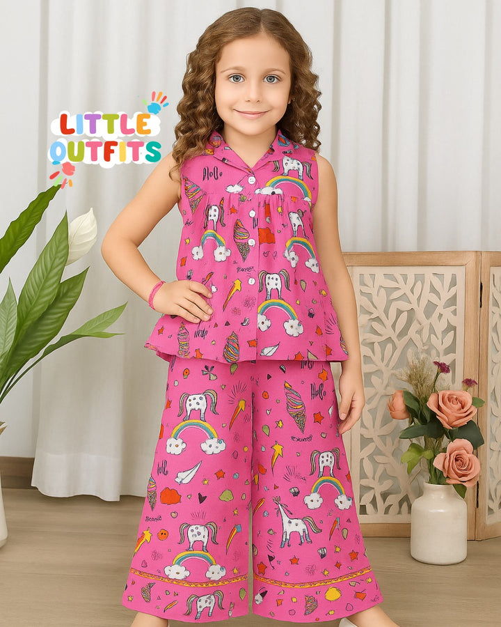Imported Cotton 2PC Unstitched for Girls