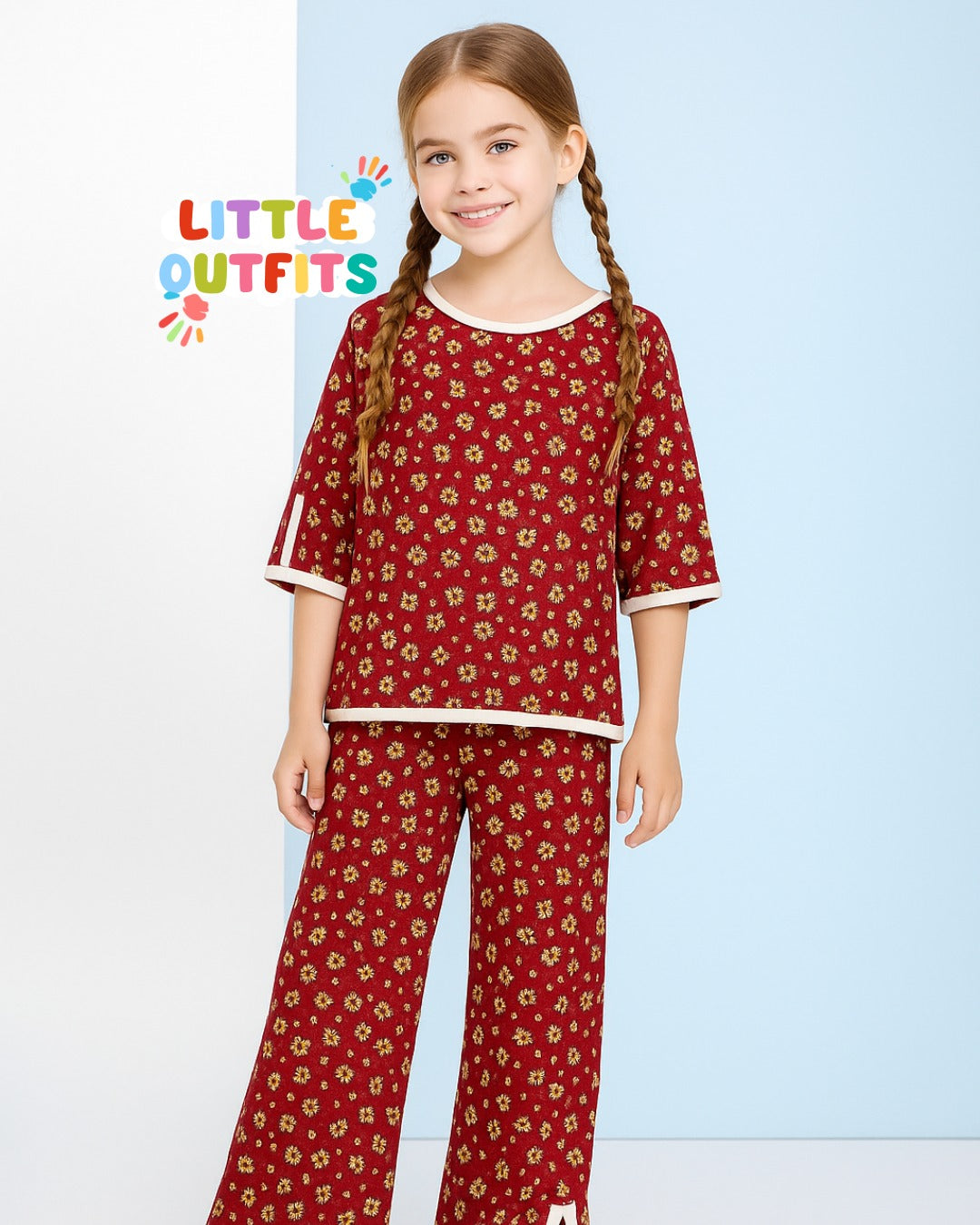 Imported Cotton 2PC Unstitched for Girls