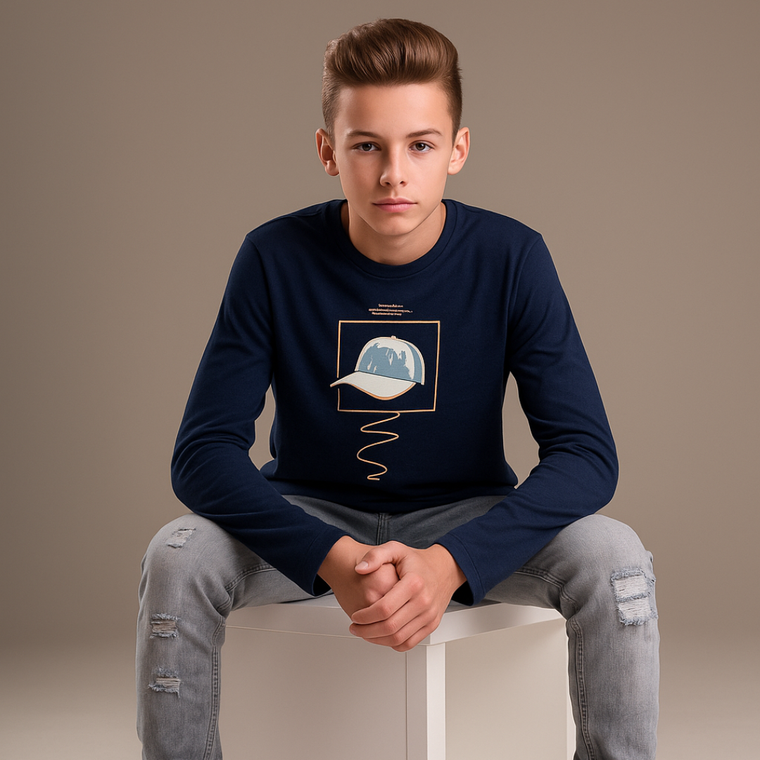 Cap Style – Long Sleeve Tees for Little Champs