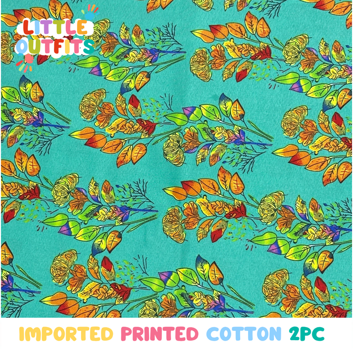 Imported Cotton 2PC Unstitched for Girls