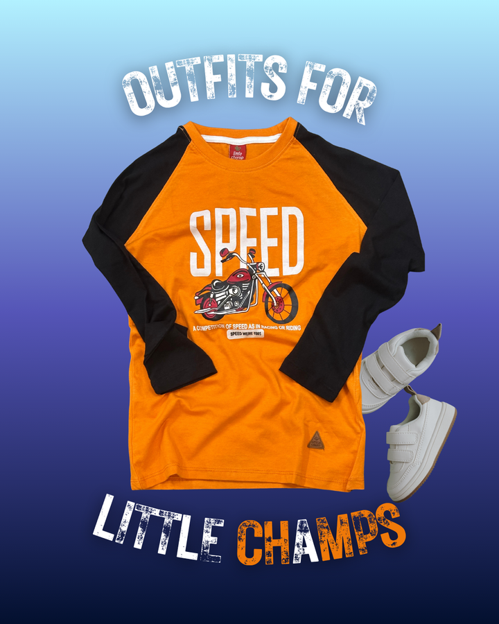 Speed Long Sleeve Tee for Little Champs
