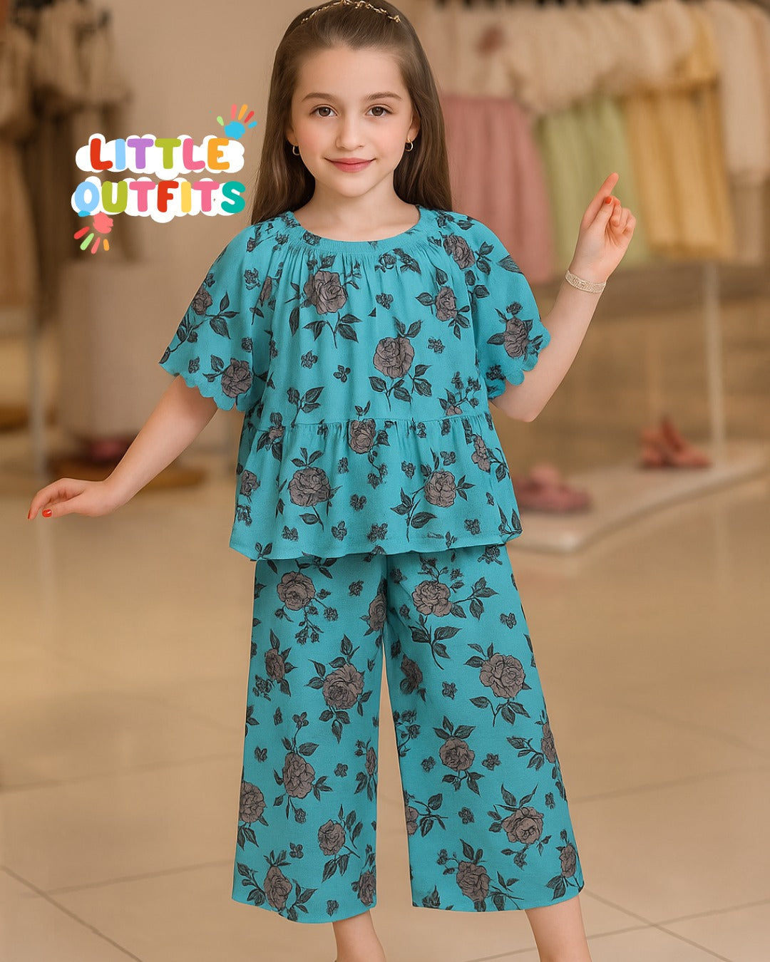 Imported Cotton 2PC Unstitched for Girls