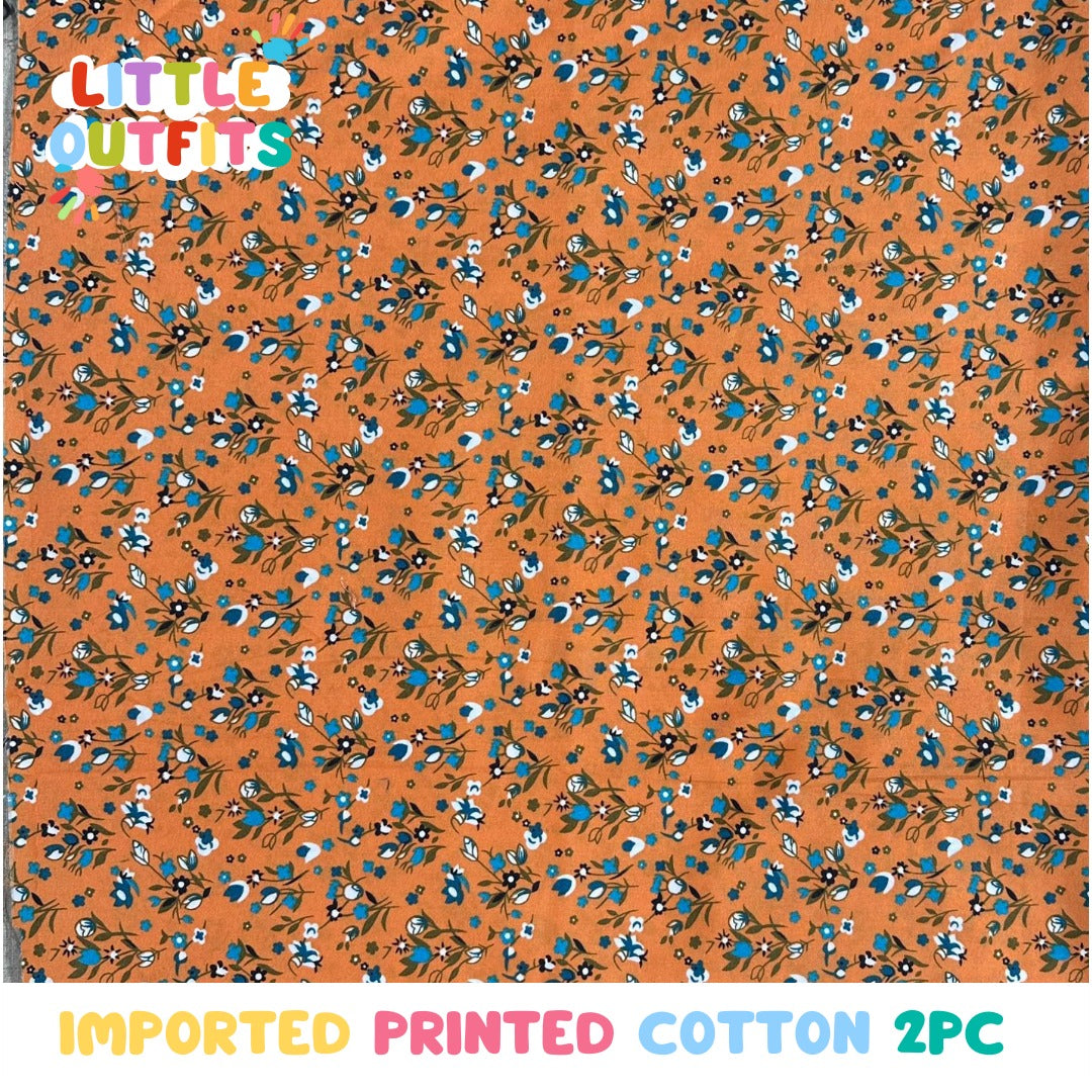 Imported Cotton 2PC Unstitched for Girls