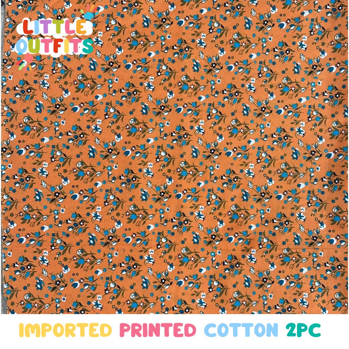 Imported Cotton 2PC Unstitched for Girls