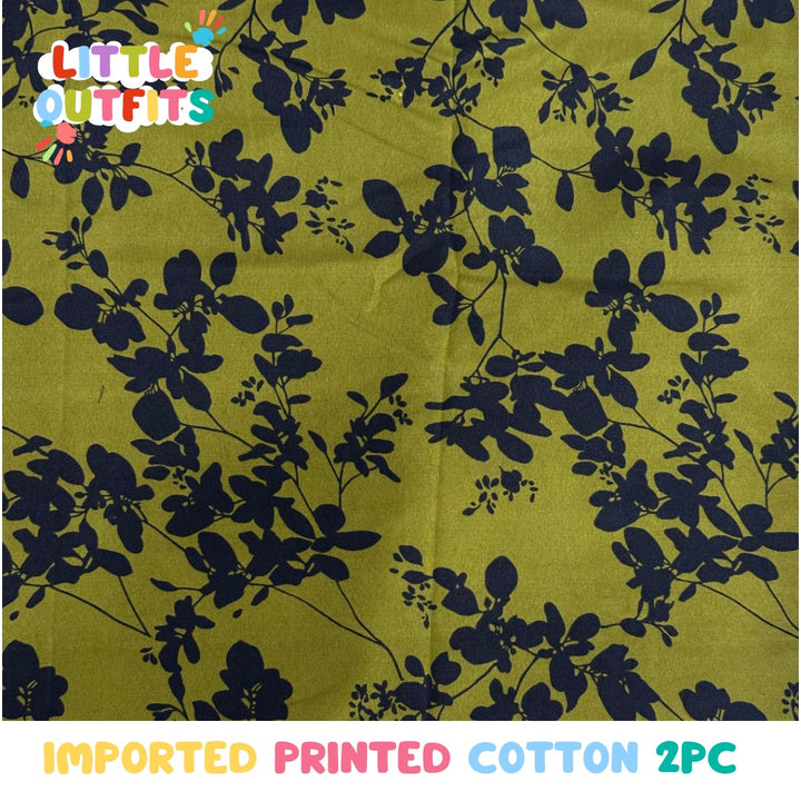 Imported Cotton 2PC Unstitched for Girls