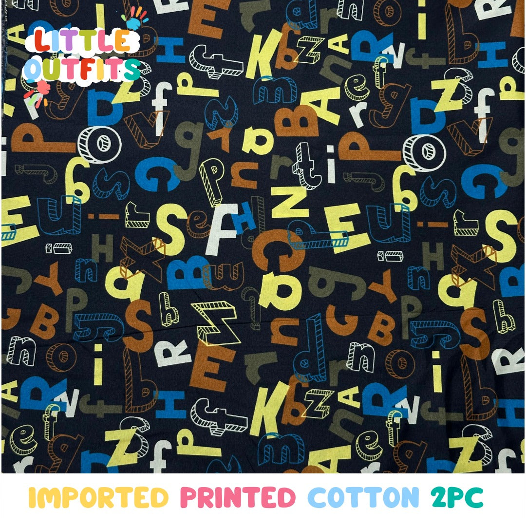 Imported Cotton 2PC Unstitched for Girls