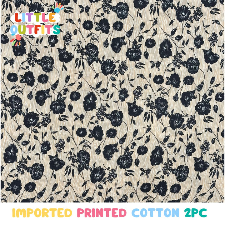 Imported Cotton 2PC Unstitched for Girls