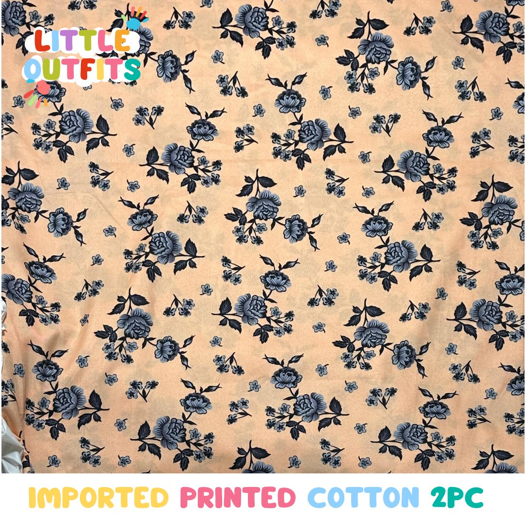 Imported Cotton 2PC Unstitched for Girls