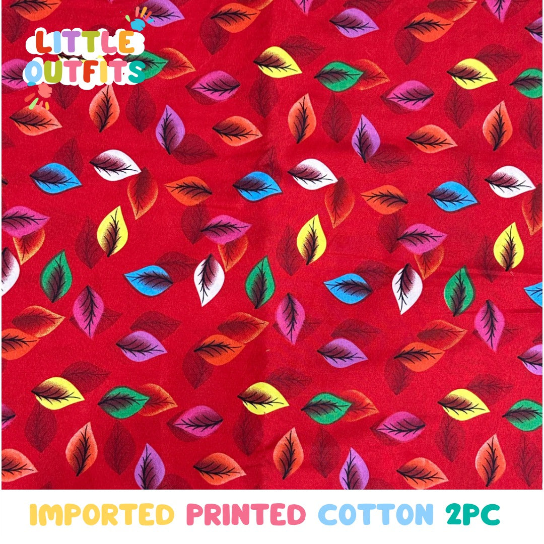 Imported Cotton 2PC Unstitched for Girls