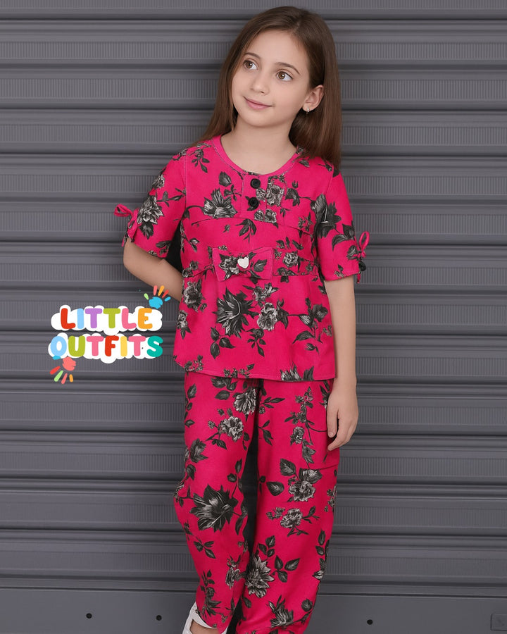 Imported Cotton 2PC Unstitched for Girls