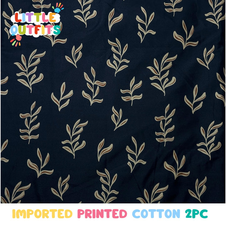 Imported Cotton 2PC Unstitched for Girls