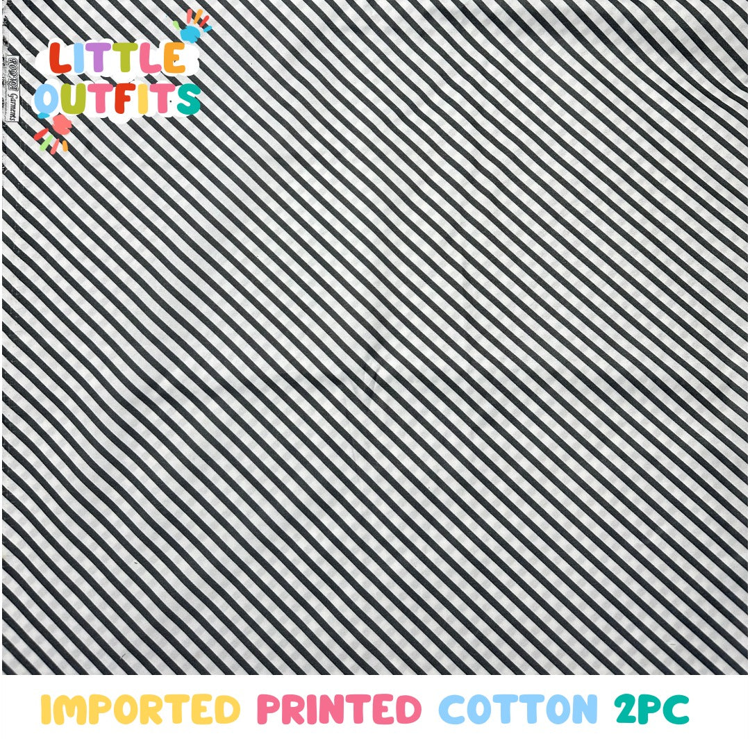 Imported Cotton 2PC Unstitched for Girls