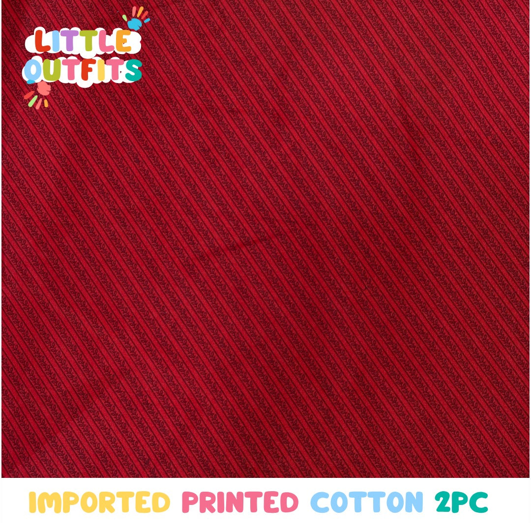 Imported Cotton 2PC Unstitched for Girls