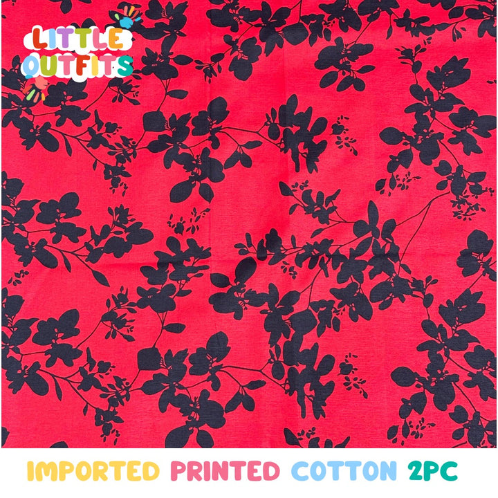 Imported Cotton 2PC Unstitched for Girls