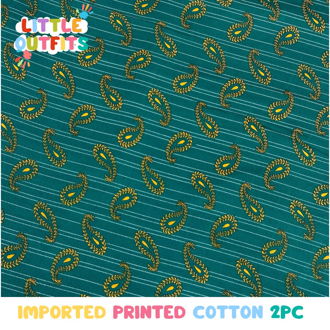 Imported Cotton 2PC Unstitched for Girls