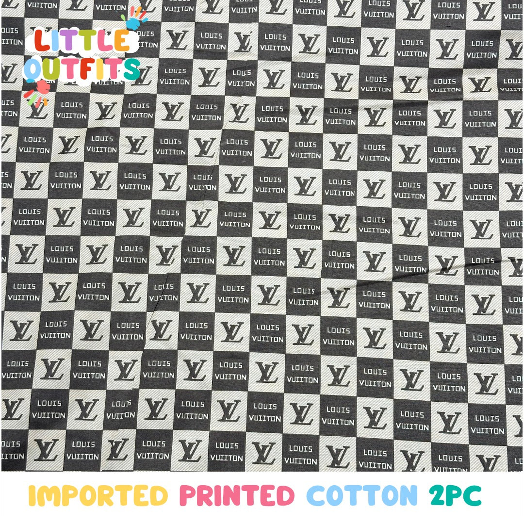 Imported Cotton 2PC Unstitched for Girls