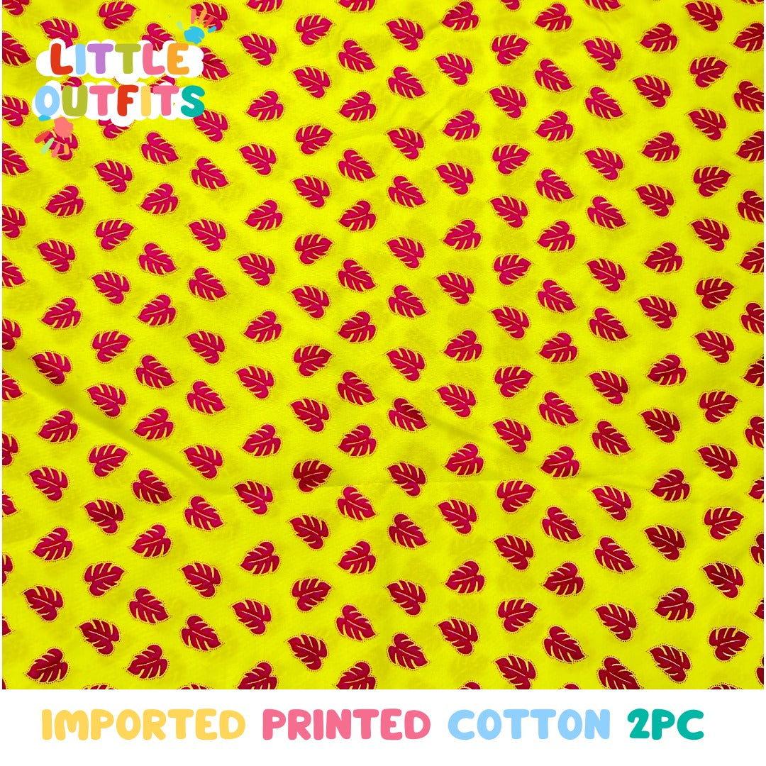 Imported Cotton 2PC Unstitched for Girls