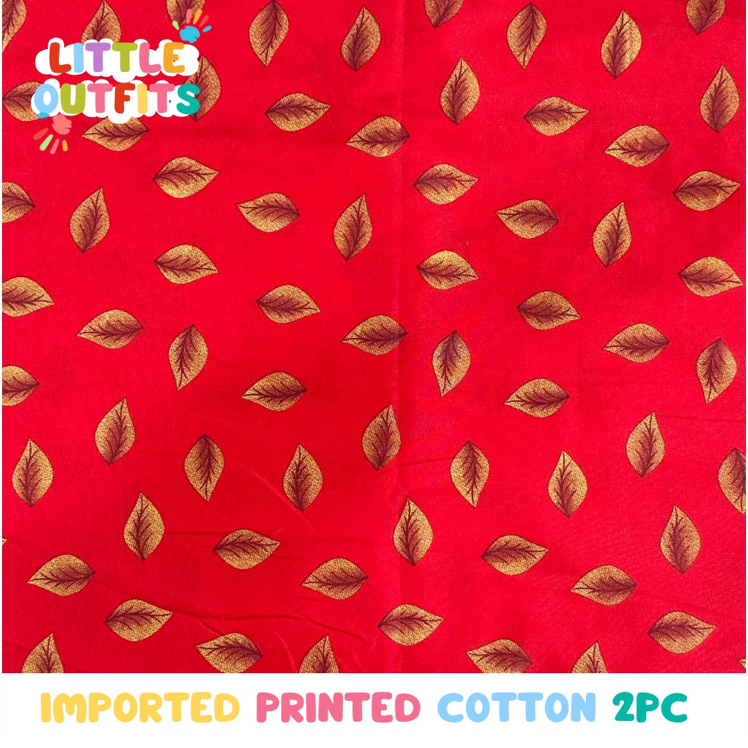 Imported Cotton 2PC Unstitched for Girls