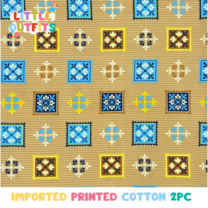 Imported Cotton 2PC Unstitched for Girls