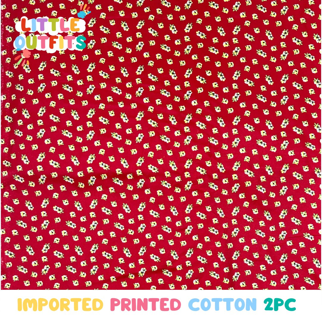 Imported Cotton 2PC Unstitched for Girls