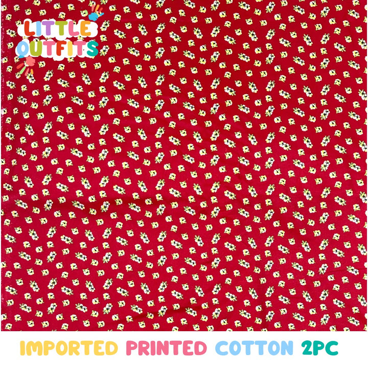 Imported Cotton 2PC Unstitched for Girls
